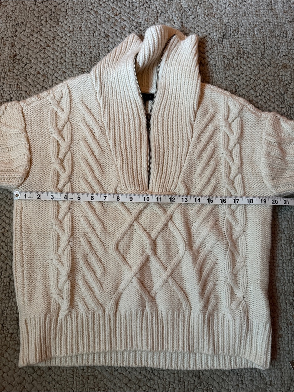Sanctuary Cream Cable Knit Sweater - Picture 9 of 10